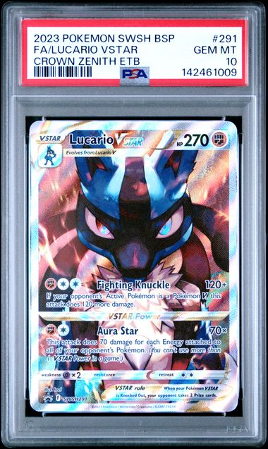 PSA 10 Lucario Vstar ETB Promo - 2023 POKEMON SWSH BLACK STAR