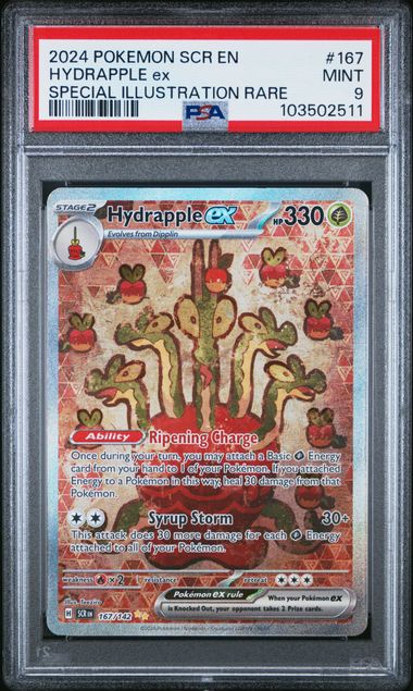 PSA 9 POKEMON CROWN #167 HYDRAPPLE EX
