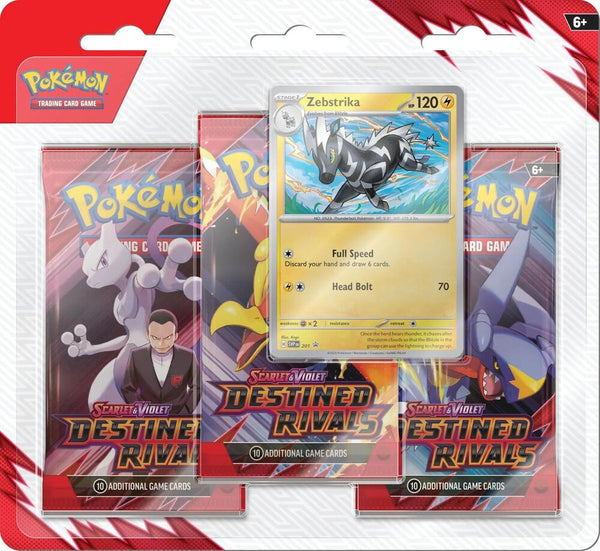 Destined Rivals 3 Pack Blister [Zebstrika] - SV10: Destined Rivals (C)