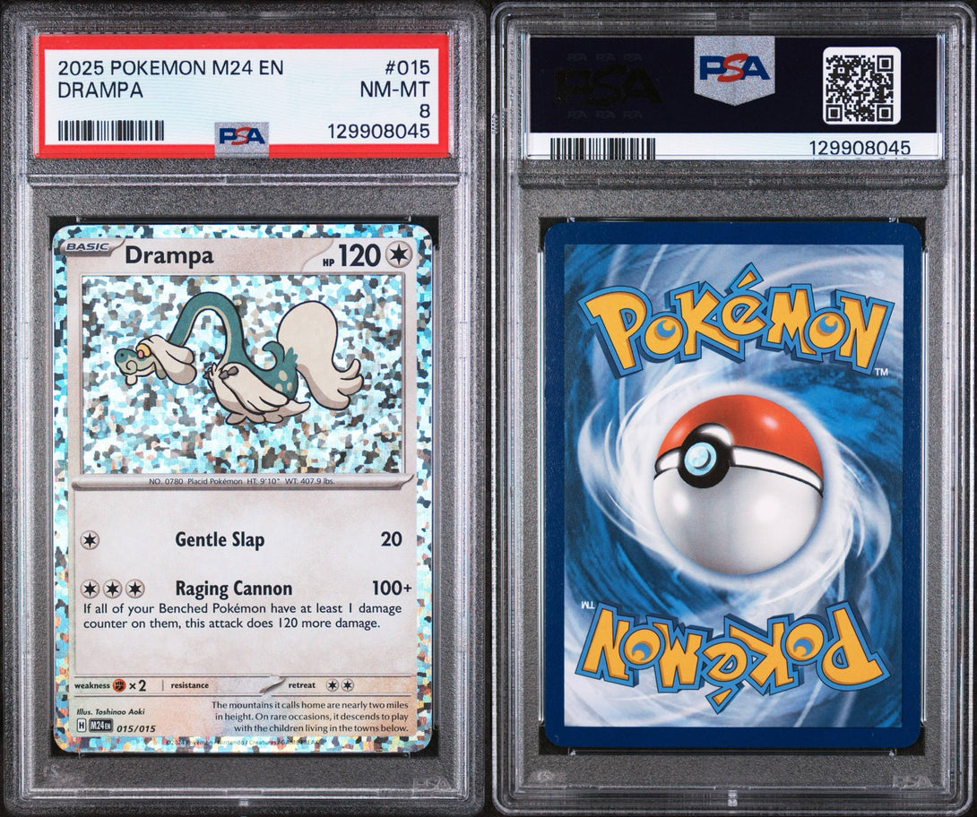 drampa pokemon card mcdonald's 2025 M24 EN-MCDONALD'S COLLECTION #015 DRAMPA ENGLISH PSA8 – Pokevikie