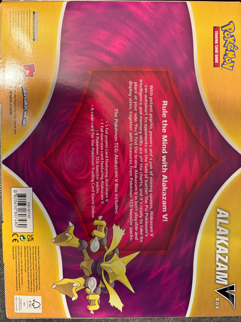 alakazam v box booster packs Alakazam V Box