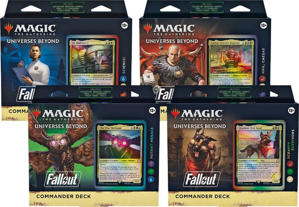 MTG: Fallout Commander Deck Display (4 Decks)